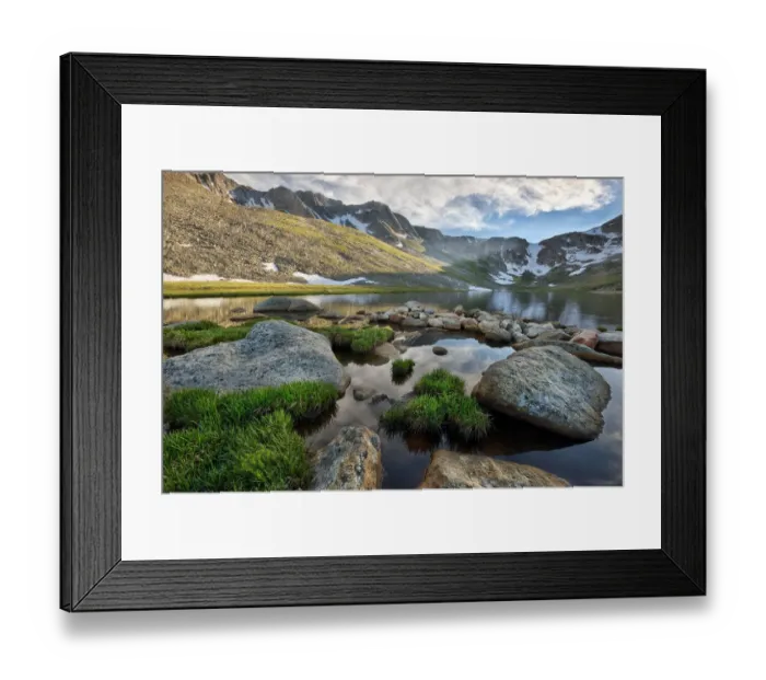 Framed Print : Summit Lake near the top of Mt. Evans in the Colorado Rocky Mountains Framed Print : Summit Lake near the top of Mt. Evans in the Colorado Rocky Mountains