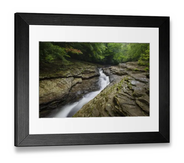 Framed Print : Natural Waterslides on Meadow Run. Ohiopyle State Park, Pennsylvania Framed Print : Natural Waterslides on Meadow Run. Ohiopyle State Park, Pennsylvania