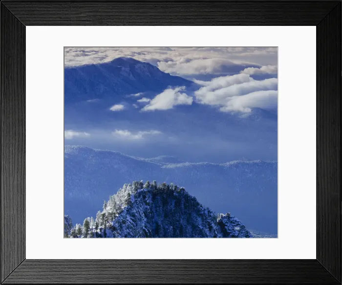 Framed Print : View from the Sandia Mountain Wilderness, New Mexico