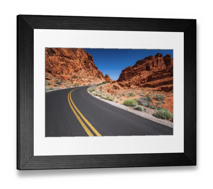 Framed Print : Park scenic byway, Valley of Fire State Park, Nevada, USA Framed Print : Park scenic byway, Valley of Fire State Park, Nevada, USA