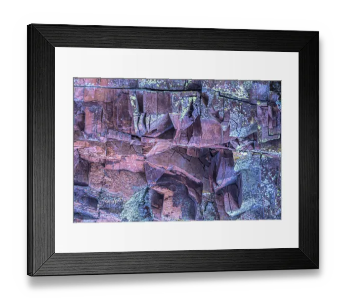 Framed Print : USA, Minnesota, Lake Superior. Multicolored cliff face. Credit as Framed Print : USA, Minnesota, Lake Superior. Multicolored cliff face. Credit as