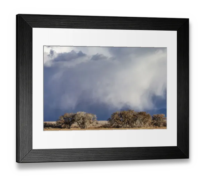 Framed Print : Winter storms in the Manzano mountains, New Mexico