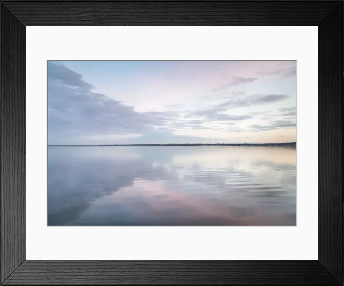 Framed Print : Clouds reflected in calm waters of Bellingham Bay, Washington State Framed Print : Clouds reflected in calm waters of Bellingham Bay, Washington State