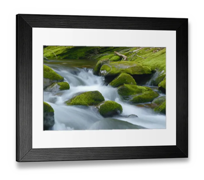 Framed Print : Water Falling over Boulders on Roaring Fork Motor Nature Trail Framed Print : Water Falling over Boulders on Roaring Fork Motor Nature Trail