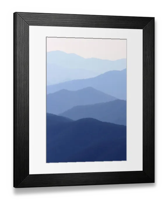 Framed Print : View of Smoky Mountain Range from Clingmans Dome Framed Print : View of Smoky Mountain Range from Clingmans Dome