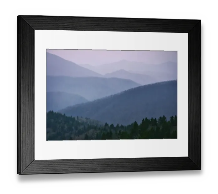 Framed Print : Smoky Mountain View, Tennessee, USA