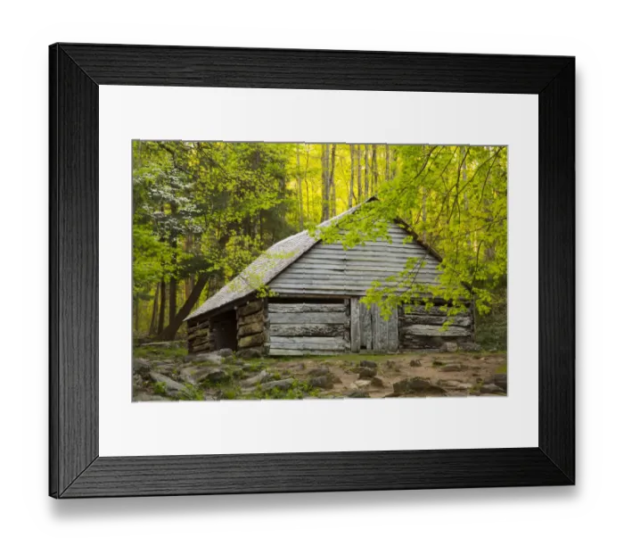 Framed Print : USA, Tennessee. Old barn at Bud Ogle cabin along Roaring Fork Nature Trail Framed Print : USA, Tennessee. Old barn at Bud Ogle cabin along Roaring Fork Nature Trail