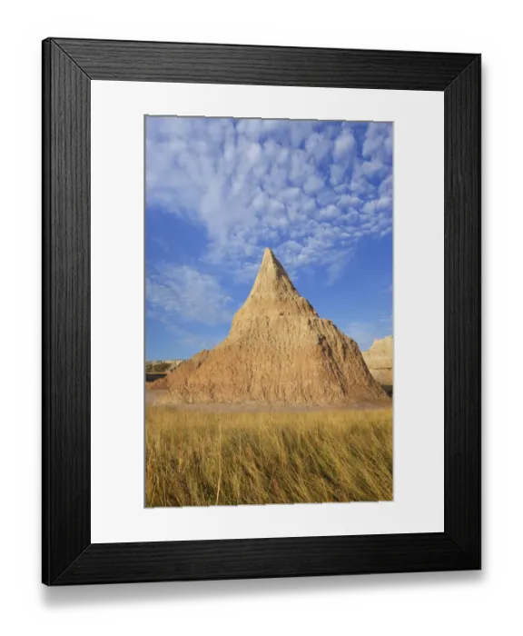 Framed Print : Badlands formations and mixed grass prairie grasses. Badlands National Park, South Dakota Framed Print : Badlands formations and mixed grass prairie grasses. Badlands National Park, South Dakota