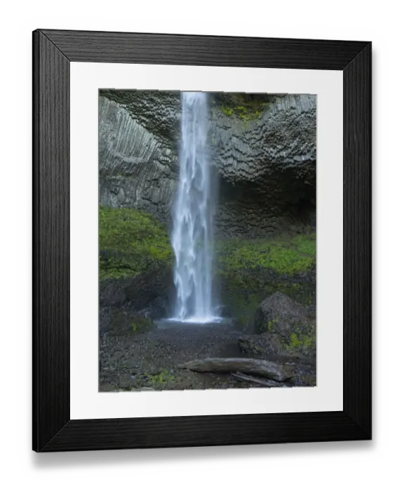 Framed Print : OR, Columbia River Gorge National Scenic Area, Latourell Falls Framed Print : OR, Columbia River Gorge National Scenic Area, Latourell Falls