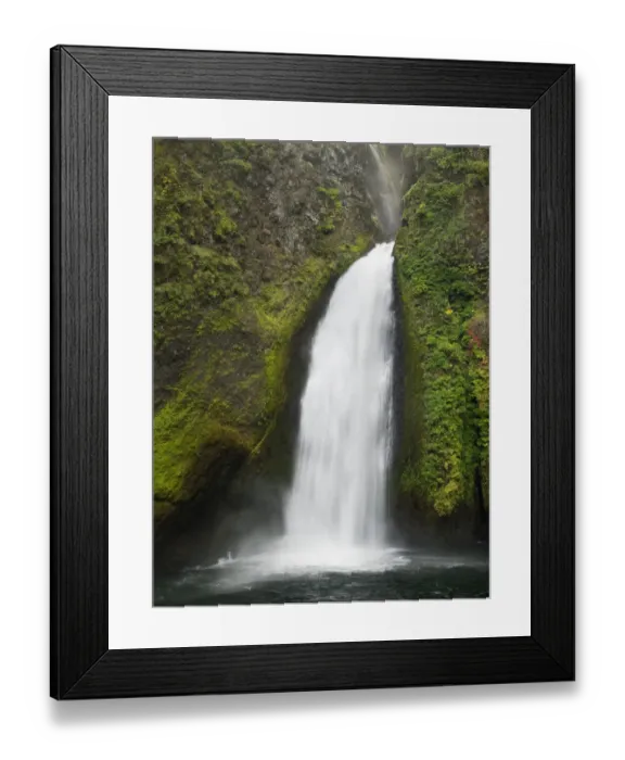 Framed Print : OR, Columbia River Gorge National Scenic Area, Wahclella Falls