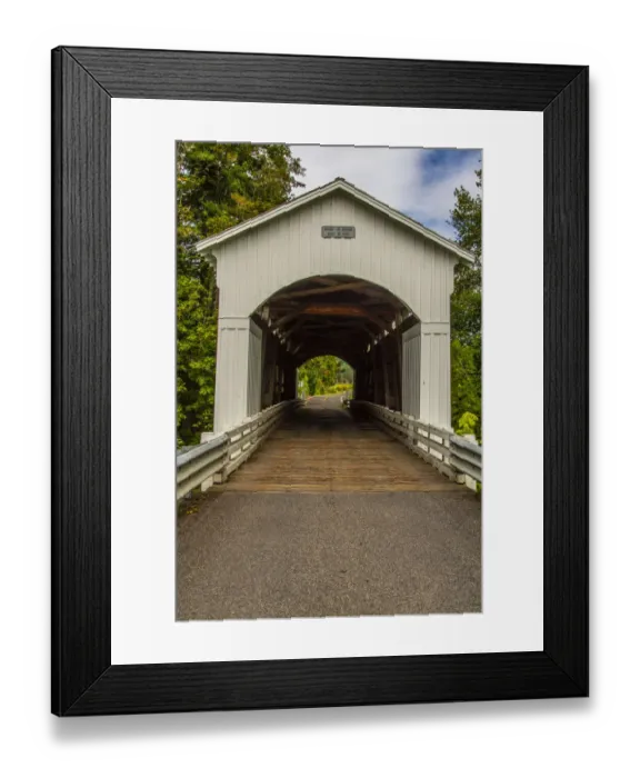 Framed Print : Mosby Creek Bridge, Cottage Grove, Oregon, USA Framed Print : Mosby Creek Bridge, Cottage Grove, Oregon, USA