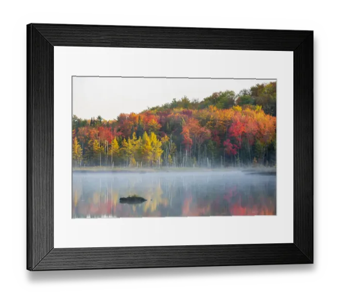 Framed Print : Council Lake in fall color, Alger County, Michigan Framed Print : Council Lake in fall color, Alger County, Michigan