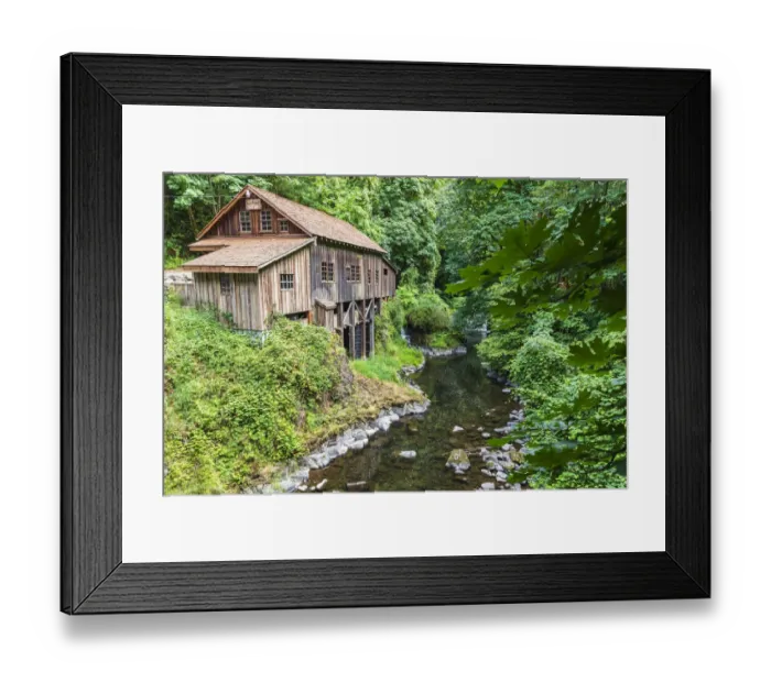 Framed Print : USA, Washington State, Woodland. Cedar Creek Grist Mill, near Vancouver, Washington Framed Print : USA, Washington State, Woodland. Cedar Creek Grist Mill, near Vancouver, Washington