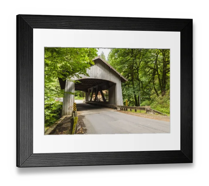 Framed Print : USA, Washington State, Woodland. Covered bridge over Cedar Creek near Vancouver Framed Print : USA, Washington State, Woodland. Covered bridge over Cedar Creek near Vancouver