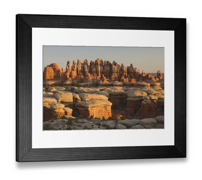 Framed Print : UT, Canyonlands National Park, The Needle Rock spires and grabens at Chester Park Framed Print : UT, Canyonlands National Park, The Needle Rock spires and grabens at Chester Park
