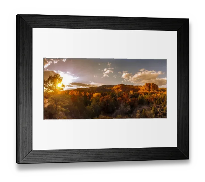 Framed Print : Sunset and fall colors. New Mexico Framed Print : Sunset and fall colors. New Mexico