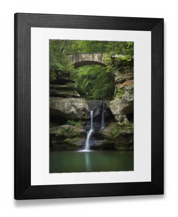 Framed Print : Old Mans Cave Upper Falls, Hocking Hills State Park, Ohio Framed Print : Old Mans Cave Upper Falls, Hocking Hills State Park, Ohio