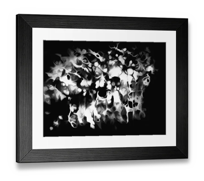 Framed Print : USA, Oregon. Abstract of black and white photograph. Credit as Framed Print : USA, Oregon. Abstract of black and white photograph. Credit as