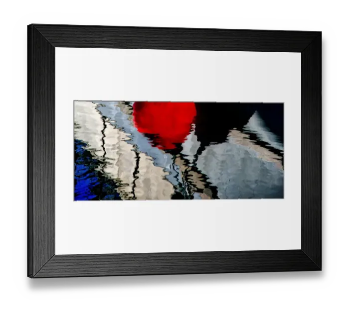 Framed Print : USA, Oregon, Charleston. Abstract reflection of buoys on commercial fishing boat Framed Print : USA, Oregon, Charleston. Abstract reflection of buoys on commercial fishing boat