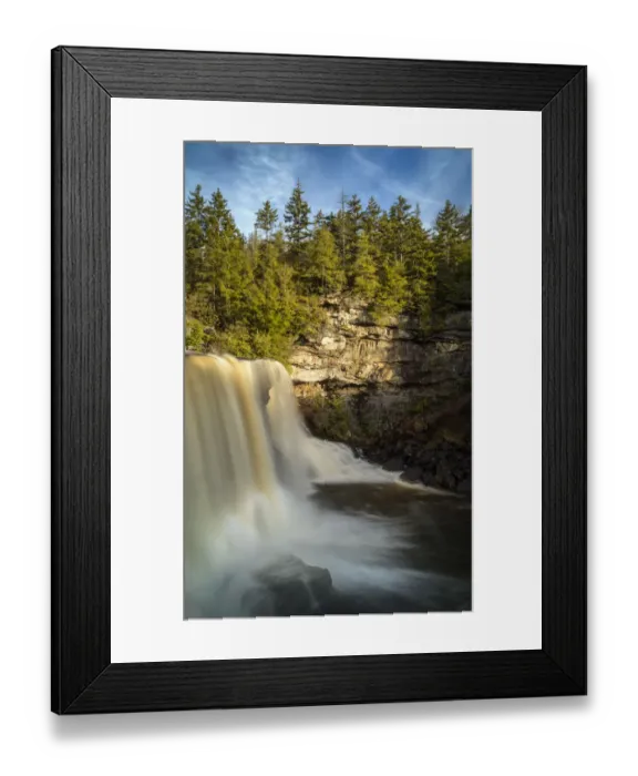 Framed Print : USA, West Virginia, Blackwater Falls. Waterfall landscape in winter Framed Print : USA, West Virginia, Blackwater Falls. Waterfall landscape in winter