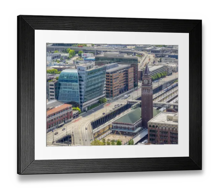 Framed Print : WA, Seattle, King Street Station