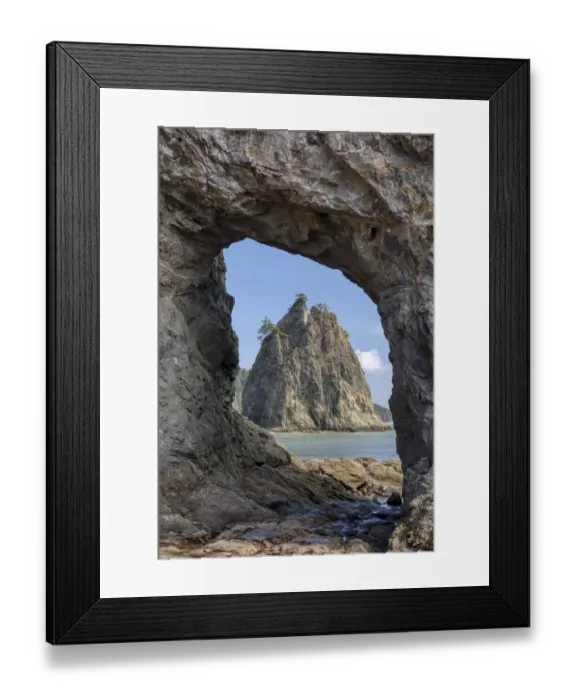 Framed Print : WA, Olympic National Park, Rialto Beach, Hole-in-the-Wall Framed Print : WA, Olympic National Park, Rialto Beach, Hole-in-the-Wall
