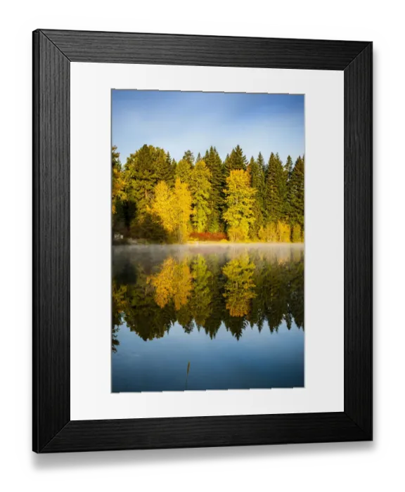 Framed Print : USA, Washington State, Cle Elum. Fall color by a pond in Central Washington Framed Print : USA, Washington State, Cle Elum. Fall color by a pond in Central Washington