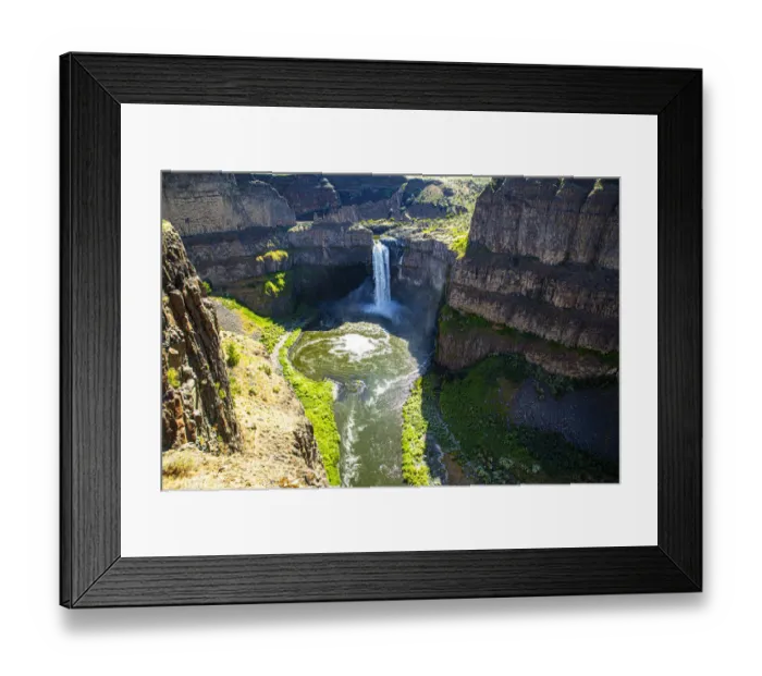 Framed Print : Palouse Falls State Park, Franklin and Whitman Counties, Washington State Framed Print : Palouse Falls State Park, Franklin and Whitman Counties, Washington State