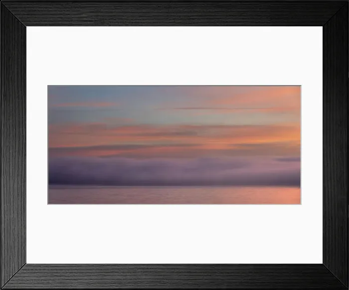 Framed Print : USA, Washington State, Seabeck. Panoramic sunrise over foggy Hood Canal Framed Print : USA, Washington State, Seabeck. Panoramic sunrise over foggy Hood Canal