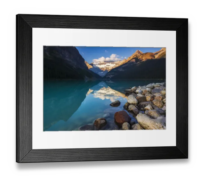 Framed Print : Dawn light on Lake Louise, Banff National Park, Alberta, Canada