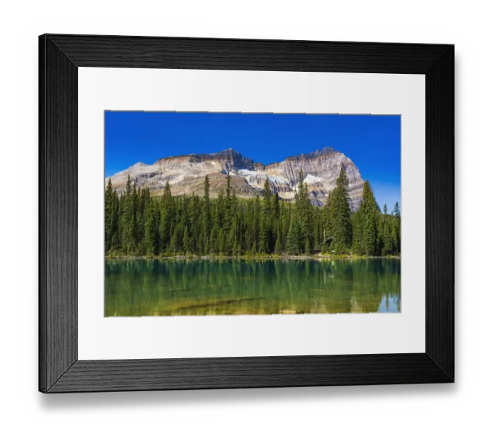 Framed Print : Mount Odaray above Lake O hara, Yoho National Park, British Columbia, Canada