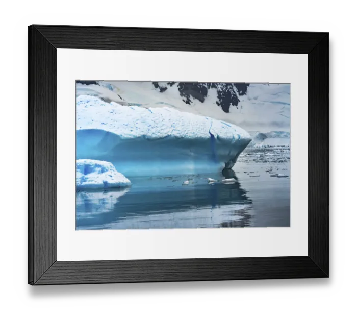 Framed Print : Glacier, Paradise Bay, Skontorp Cove, Antarctica. Glacier is blue because air is squeezed Framed Print : Glacier, Paradise Bay, Skontorp Cove, Antarctica. Glacier is blue because air is squeezed