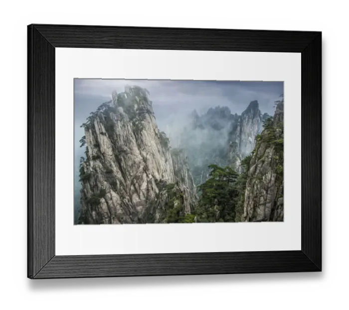 Framed Print : China, Hunan Province, Tianzi Mountains. Sunrise on mountain landscape Framed Print : China, Hunan Province, Tianzi Mountains. Sunrise on mountain landscape