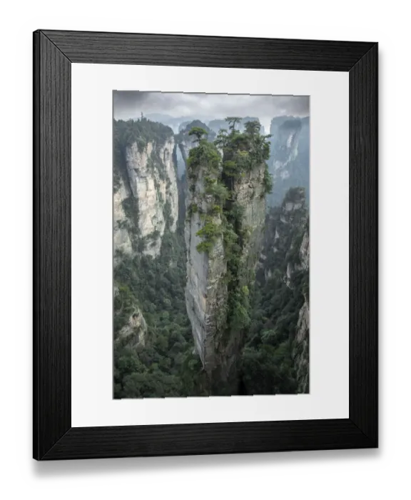 Framed Print : China, Hunan Province, Tianzi Mountains. Sunrise on mountain landscape Framed Print : China, Hunan Province, Tianzi Mountains. Sunrise on mountain landscape