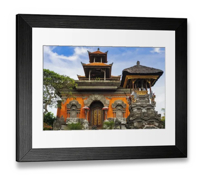Framed Print : Balai Banjar Ubud Kelod temple, Ubud, Bali, Indonesia Framed Print : Balai Banjar Ubud Kelod temple, Ubud, Bali, Indonesia