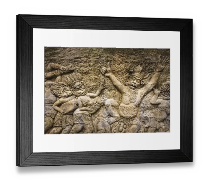 Framed Print : Statue at the Sacred Monkey Forest Sanctuary, Ubud, Bali, Indonesia