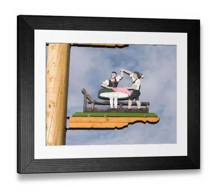 Framed Print : Traditional Bavarian maypole (Maibaum). Village Sachrang in the Chiemgau in the Bavarian Framed Print : Traditional Bavarian maypole (Maibaum). Village Sachrang in the Chiemgau in the Bavarian