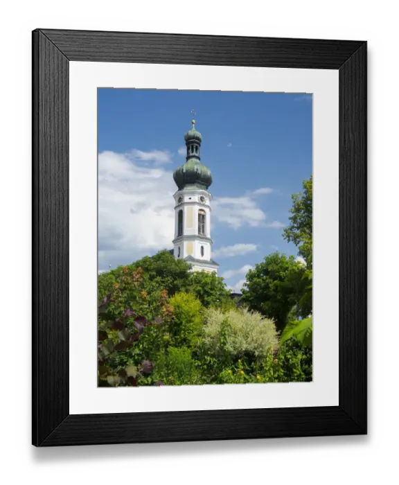 Framed Print : Church Sankt Pankratius. Village Reit im Winkl in the Chiemgau in the Bavarian alps Framed Print : Church Sankt Pankratius. Village Reit im Winkl in the Chiemgau in the Bavarian alps