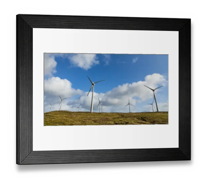 Framed Print : Europe, Faroe Islands. View of wind turbines on the island of Streymoy Framed Print : Europe, Faroe Islands. View of wind turbines on the island of Streymoy