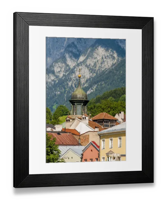 Framed Print : Colorful buildings in Old Town, Innsbruck, Tyrol, Austria Framed Print : Colorful buildings in Old Town, Innsbruck, Tyrol, Austria