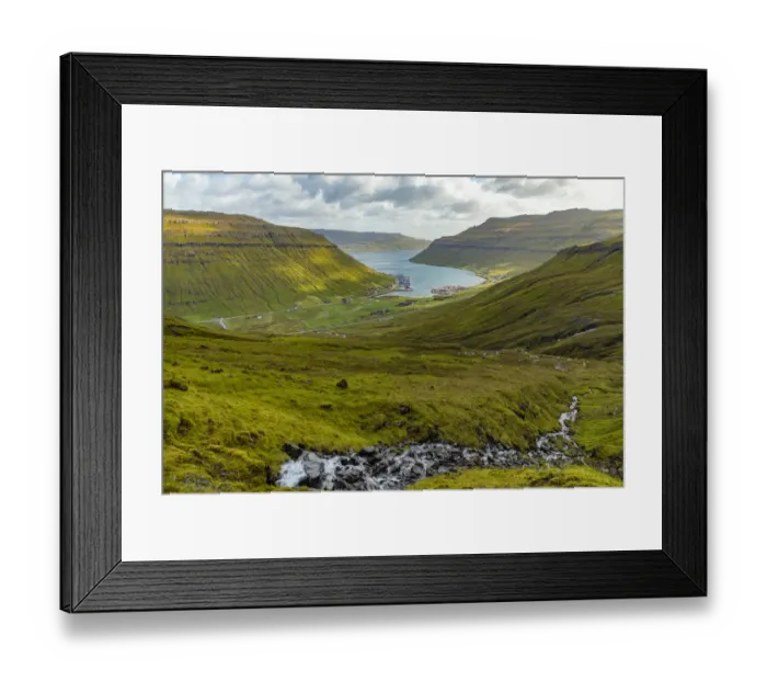Framed Print : Europe, Faroe Islands. View of Kollafjordur on the island of Streymoy Framed Print : Europe, Faroe Islands. View of Kollafjordur on the island of Streymoy