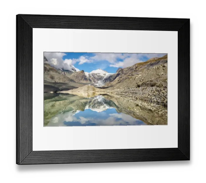 Framed Print : Mount Johannesburg and glacier Pasterze at Mount Grossglockner Framed Print : Mount Johannesburg and glacier Pasterze at Mount Grossglockner