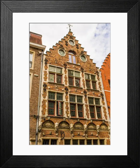 Framed Print : Architecture in Bruges, West Flanders, Belgium Framed Print : Architecture in Bruges, West Flanders, Belgium