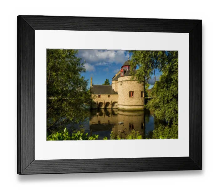 Framed Print : Ezelpoort or Donkeys gate, fortified gate, Bruges, West Flanders, Belgium Framed Print : Ezelpoort or Donkeys gate, fortified gate, Bruges, West Flanders, Belgium