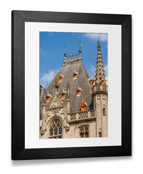 Framed Print : Provincial Court in The Markt or Market Square, Bruges, West Flanders, Belgium Framed Print : Provincial Court in The Markt or Market Square, Bruges, West Flanders, Belgium