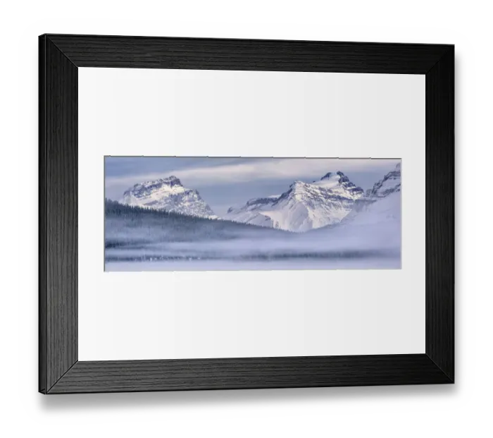 Framed Print : Canada, Alberta, Banff National Park, Panoramic view of Mount Andromache, Mount Hector