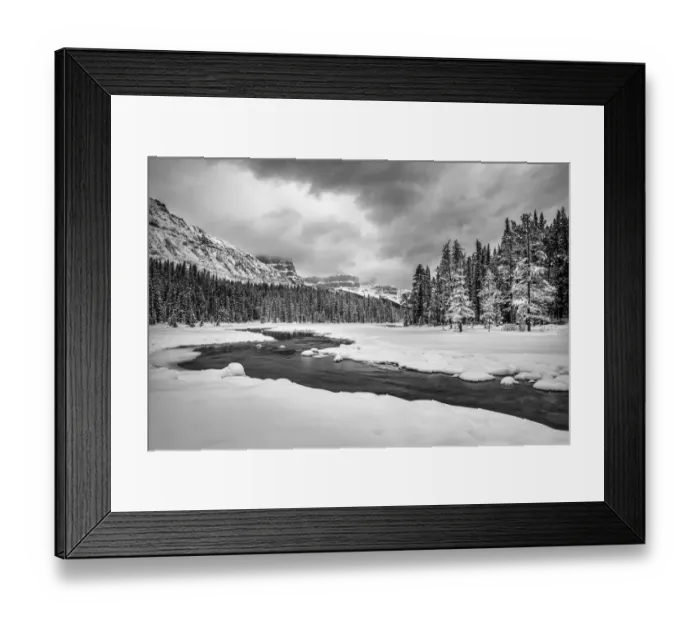 Framed Print : Canada, Alberta, Banff National Park, Dawn at the Mistaya River Framed Print : Canada, Alberta, Banff National Park, Dawn at the Mistaya River