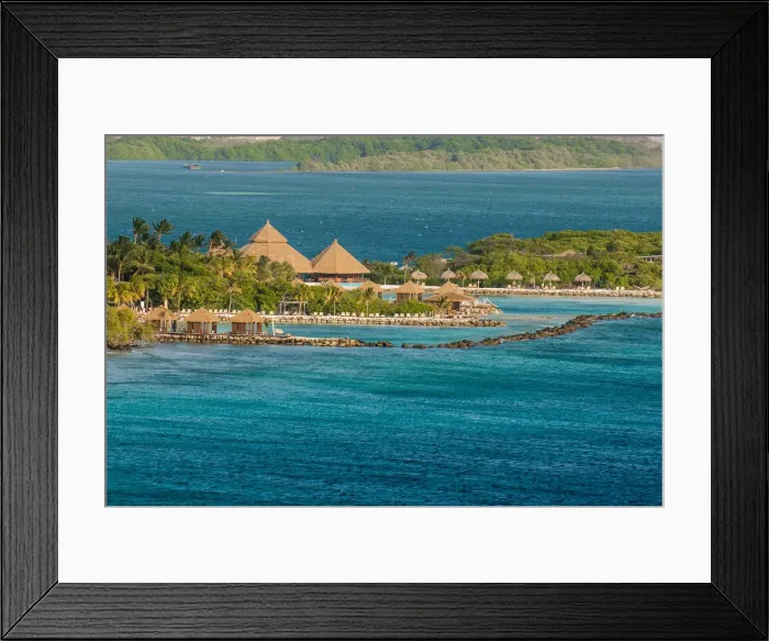Framed Print : De Palm Island near, Willemstad, Curacao Framed Print : De Palm Island near, Willemstad, Curacao