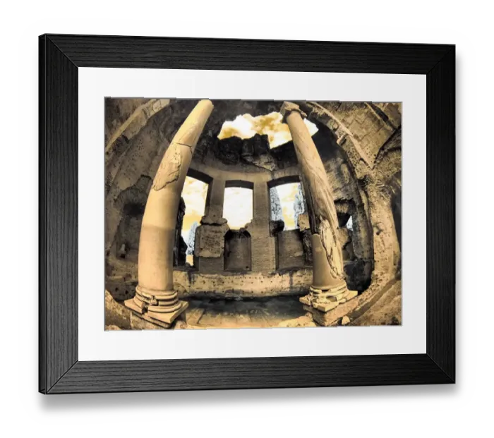 Framed Print : Italy, Puglia, Tivoli. Columns at Villa Adriana Framed Print : Italy, Puglia, Tivoli. Columns at Villa Adriana