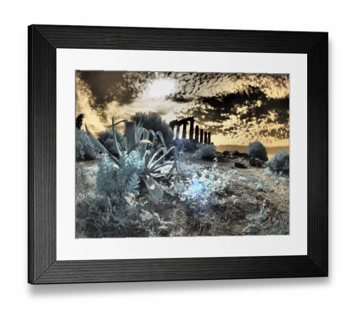 Framed Print : Italy, Sicily, Agrigento. Ruins of ancient Agrigento